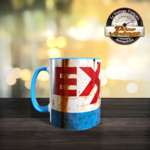 mug exxon mobil rétro rouillé