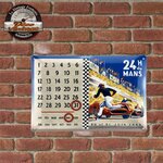 calendrier métal 24h du mans 1954