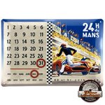 plaque métal calendrier perpétuel 24h du Mans 1959
