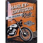 plaque métal harley émaillée vintage publicité collection