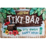 plaque métal publicitaire tiki bar vintage