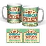 lot 2 mugs américan diner