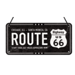 plaque métal route 66 à suspendre