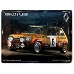 plaque métal youngtimer r5 alpine
