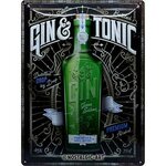plaque deco gin tonic 30x40