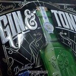 plaque publicité gin tonic