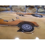 plaque métal relief citroen mehari