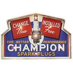 enseigne lumineuse champion bougies