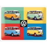 plaque vw combi multicolore