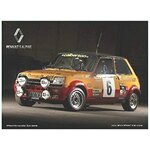 plaque métal renault 5 alpine