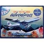 plaque vintage pan-am avion