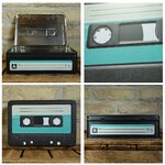 boite métal k7 cassette rétro