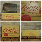 boite rectangulaire métal coca-cola rétro vintage