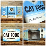 boite croquettes chat rétro vintage design