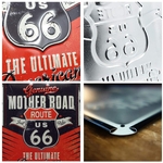 plaque route 66 déco rétro