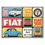 set magnets fiat 500 vintage