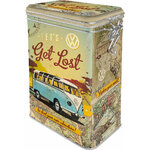 boite métal rétro volkswagen combi clips