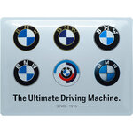 plaque métal bmw logos
