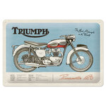 plaque métal triumph bonneville