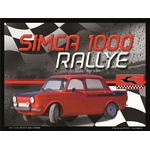 plaque relief simca 1000 rallye
