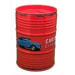 tirelire fût citroen garage métal