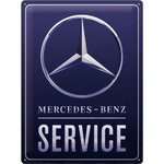 plaque publicitaire mercedes service