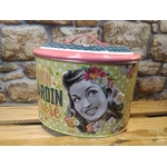 boite métal alimentaire gateaux rétro vintage pin-up