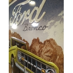 plaque métal déco rétro vintage ford bronco