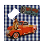 decapsuleur metal vintage pin up