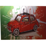 plaque fiat 500 métal