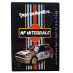 plaque metal lancia hf integrale