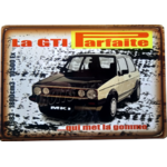 plaque métal golf gti pirelli mk1