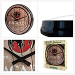horloge rhum bacardi murale ronde