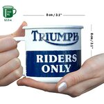 mug émaillé triumph riders