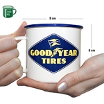 tasse goodyear émaillée logo