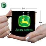 mug john deere logo émaillé