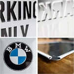 plaque publicitaire émaillée bmw