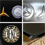 plaque émaillée mercedes
