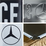 plaque émaillée mercedes service