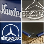 plaque vintage mercedes logo émaillée