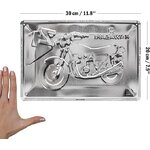 plaque métal kawasaki vintage