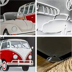 plaque vintage combi coccinelle volkswagen