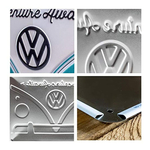 plaque vintage calandre combi vw