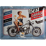 plaque tôle vintage best garage