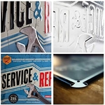plaque vintage service repair nostalgic art 23187