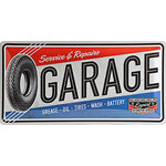 plaque émaillée garage vintage