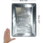 plaque métal whisky bouteille