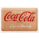 posre métal coca-cola vintage logo