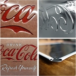 plaque coca-cola origins vintage émaillée