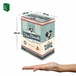 boite de rangement croquettes chien rétro vintage